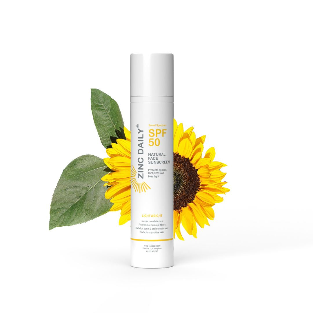 Zinc Daily SPF50 Natural Face Sunscreen