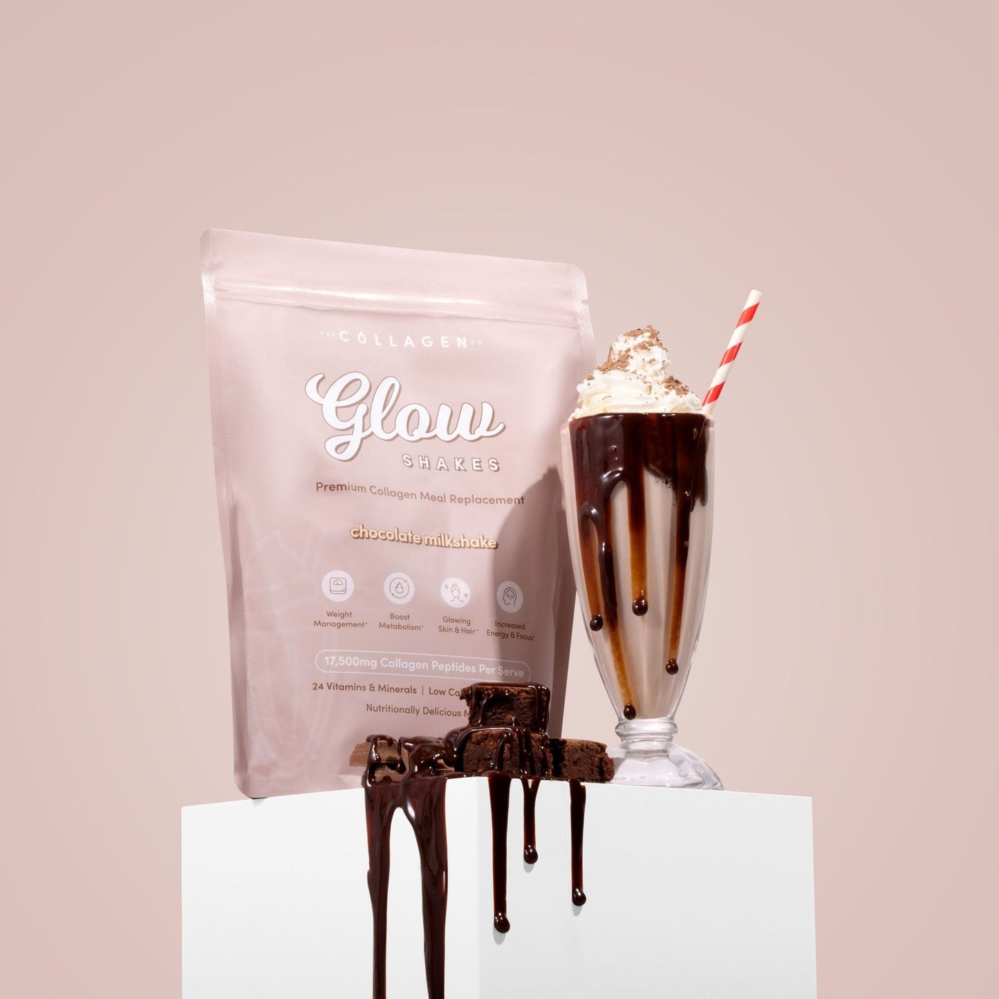 Collagen Glow Shake - Chocolate Milkshake