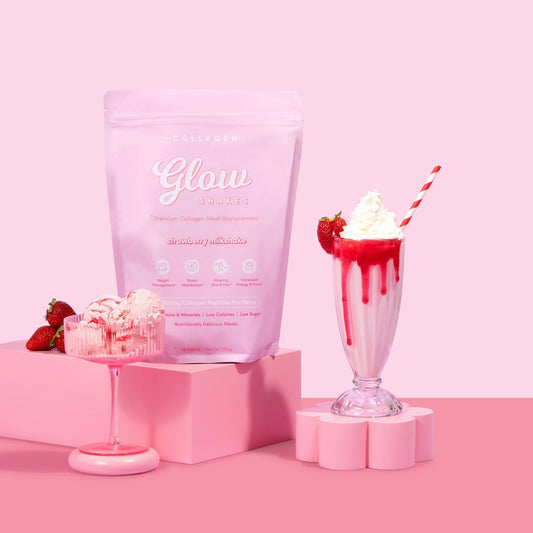 Collagen Glow Shake - Strawberry Milkshake